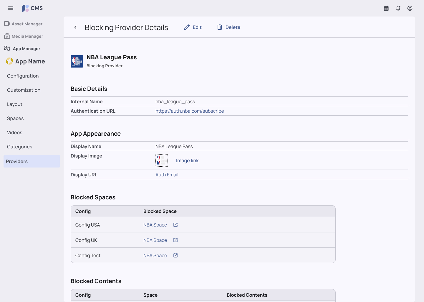 Providers — mapping config and OS to a blocking provider
