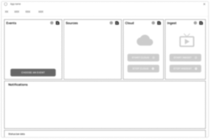 New wireframe: default state