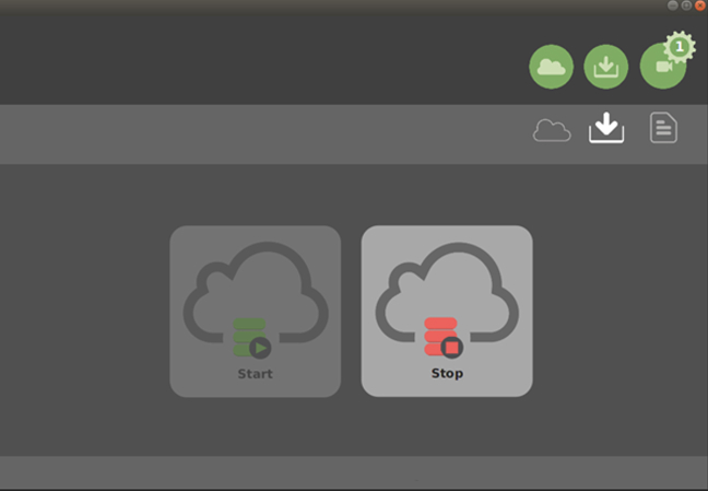 Old design — Ingest tab, controls output only, a separate screen