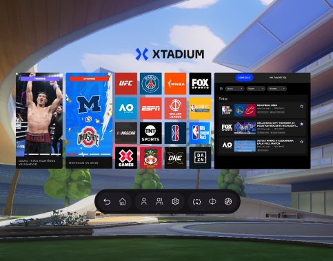 Xtadium VR sports app